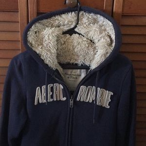 Abercrombie & Fitch fur lined hoodie